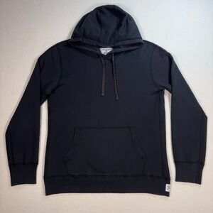 Reigning Champ Midweight Terry Hoodie Men's M Black 100% Cotton Pocket Pullover